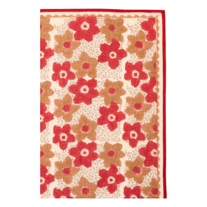 Apaches - Pañuelo floral con diseño grande | Marrón