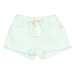 Búho - Pantalones cortos vaqueros con borlas de lyocell | Aqua