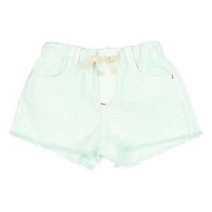 Búho - Pantalones cortos vaqueros con borlas de lyocell | Aqua