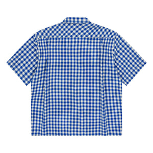 Kappy - Chaqueta de tartán de lino | Azul