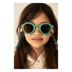 Cream - Gafas de sol redondas con etiqueta gris | Verde