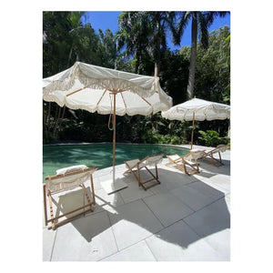 Business & Pleasure Co. - Soporte para sombrilla | Blanco