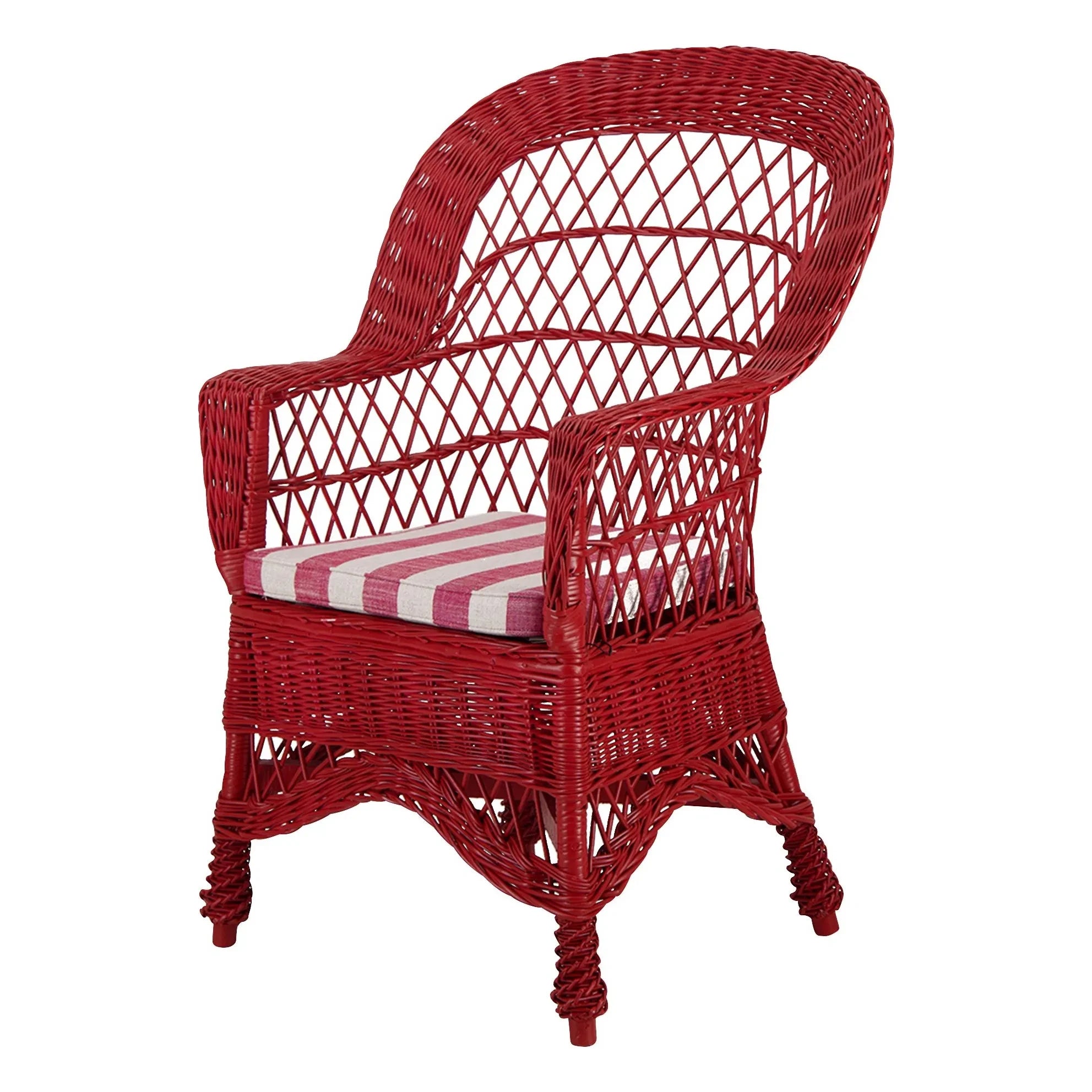 House of Capricorn - Sillón de mimbre Furnas | Rojo