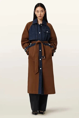 Gabardina de algodón para mujer AllSaints DAYLY TRENCH