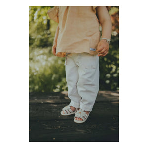 Donsje - Pantalones Josefine de algodón orgánico | Blanco