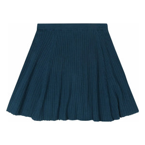 FUB - Falda Pointelle de Punto Fino de Algodón Orgánico | Azul Marino