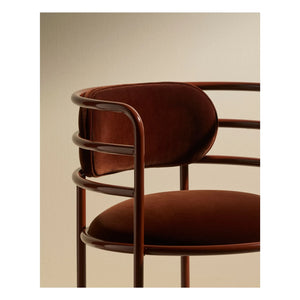Maison Sarah Lavoine - Silla de terciopelo Ay | Chocolate