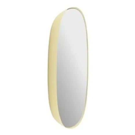 Muuto - Espejo de pared enmarcado 40x40 cm | Amarillo pálido