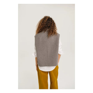 Sacrécoeur - Cárdigan reversible de lana Mireia | Gris