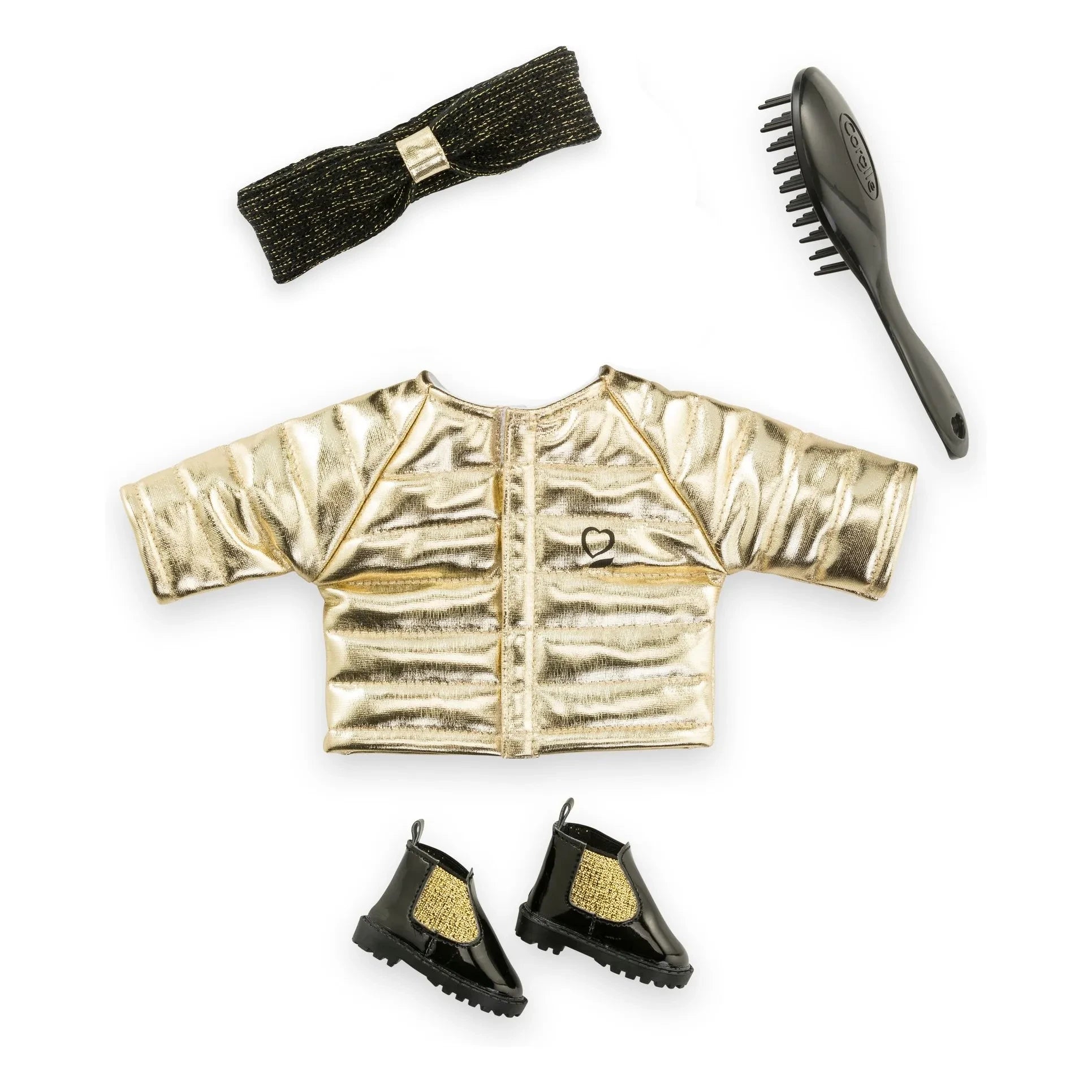 Corolle - Set de costura de chaqueta y accesorios para muñeca de 36 cm | Dorado