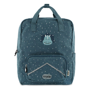 Trixie - Mochila Grande Sr. Triceratops | Gris azulado