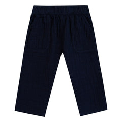 Bonton - Batcha Bebek Pantalón de Gasa de Algodón | Azul Noche
