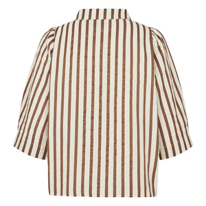 Lollys Laundry - Camisa de algodón Bono | Moca