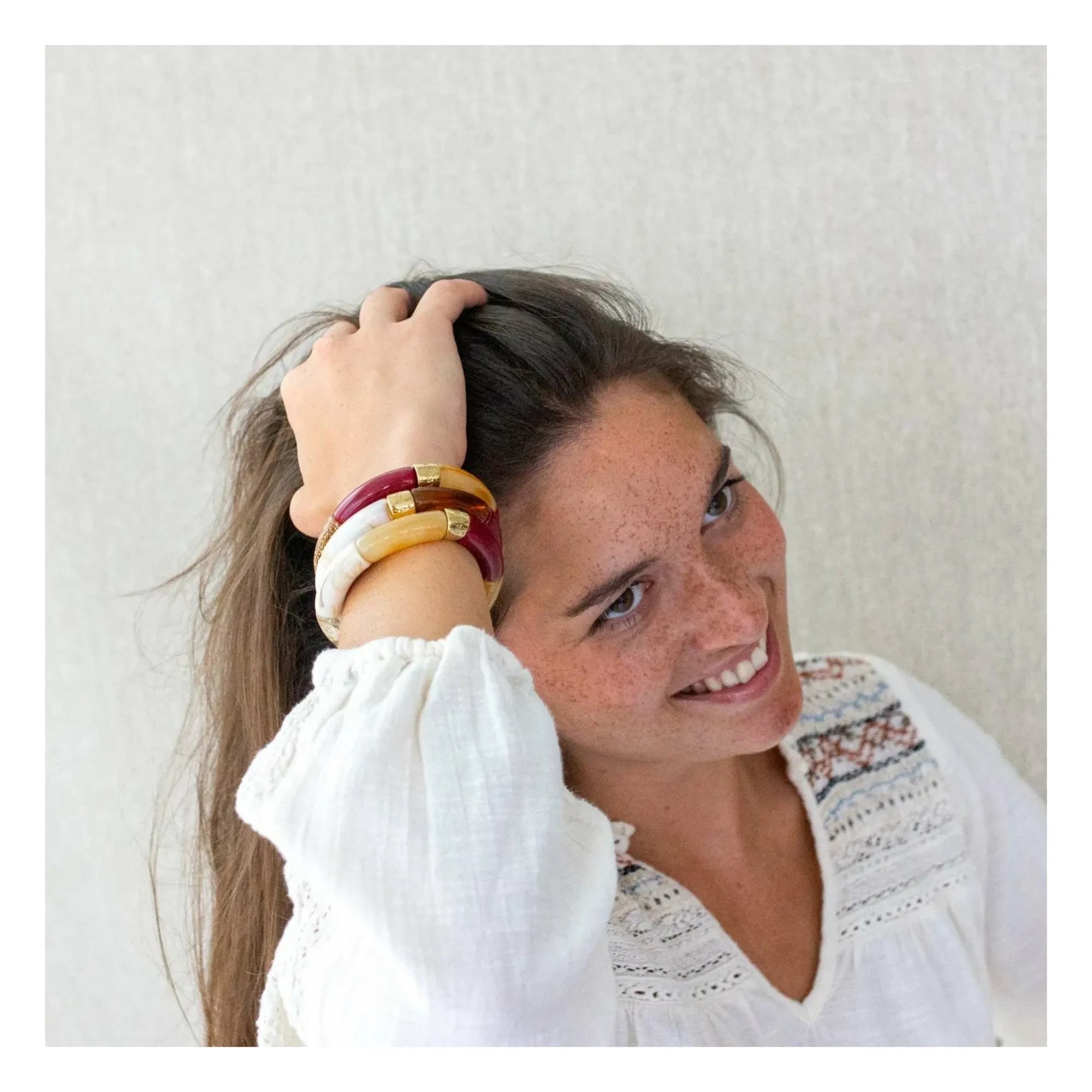 Parabaya - Sol 2 pulseras | Rojo