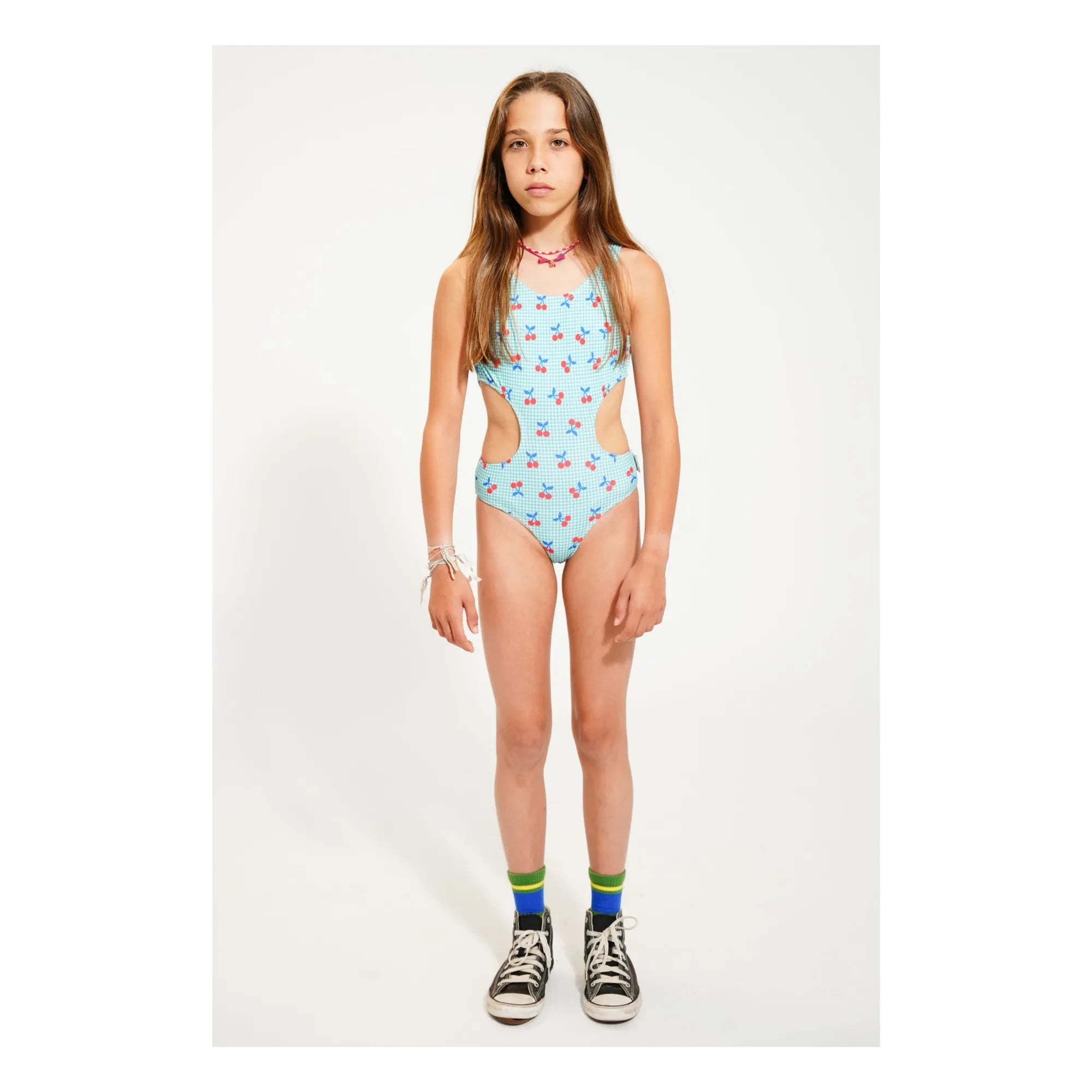Piupiuchick - Bañador de fibra reciclada Cherry | Turquesa