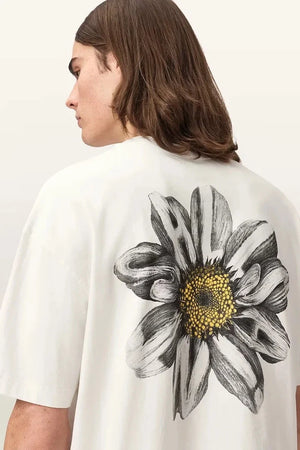 Camiseta extragrande de algodón AllSaints para hombre PETALS
