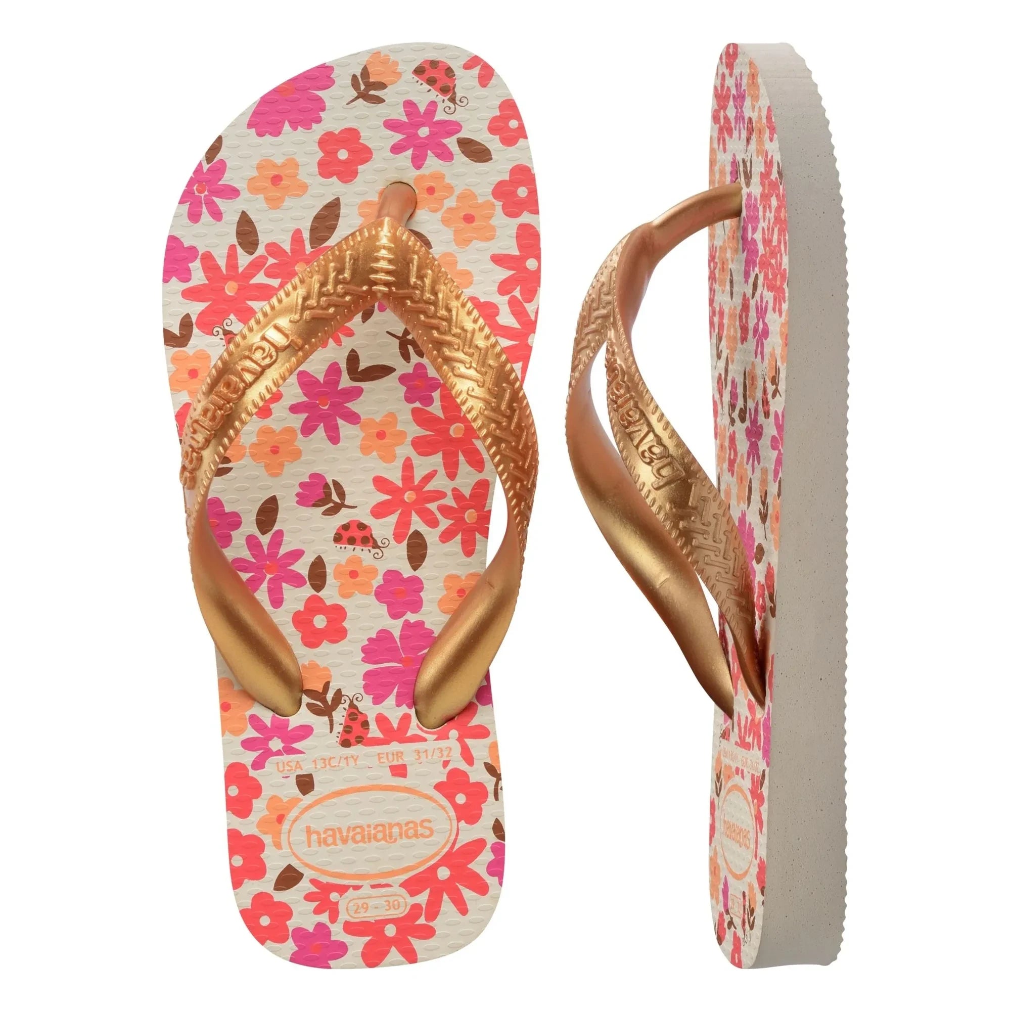 Havaianas - Chanclas de dedo Flores | Beige