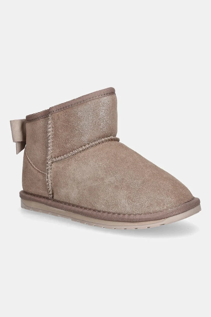 Emu Australia Rigel Shine Kids Botas de Ante con Acabado Brillante