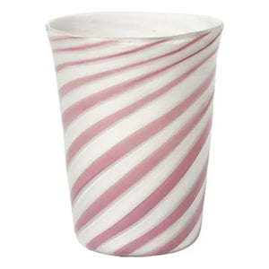 Bitossi - Juego de 2 vasos de cristal soplado Bachette Viola | Rosa