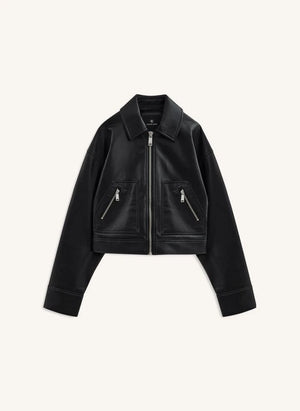 Anine Bing - Chaqueta de Cuero Assan | Negro