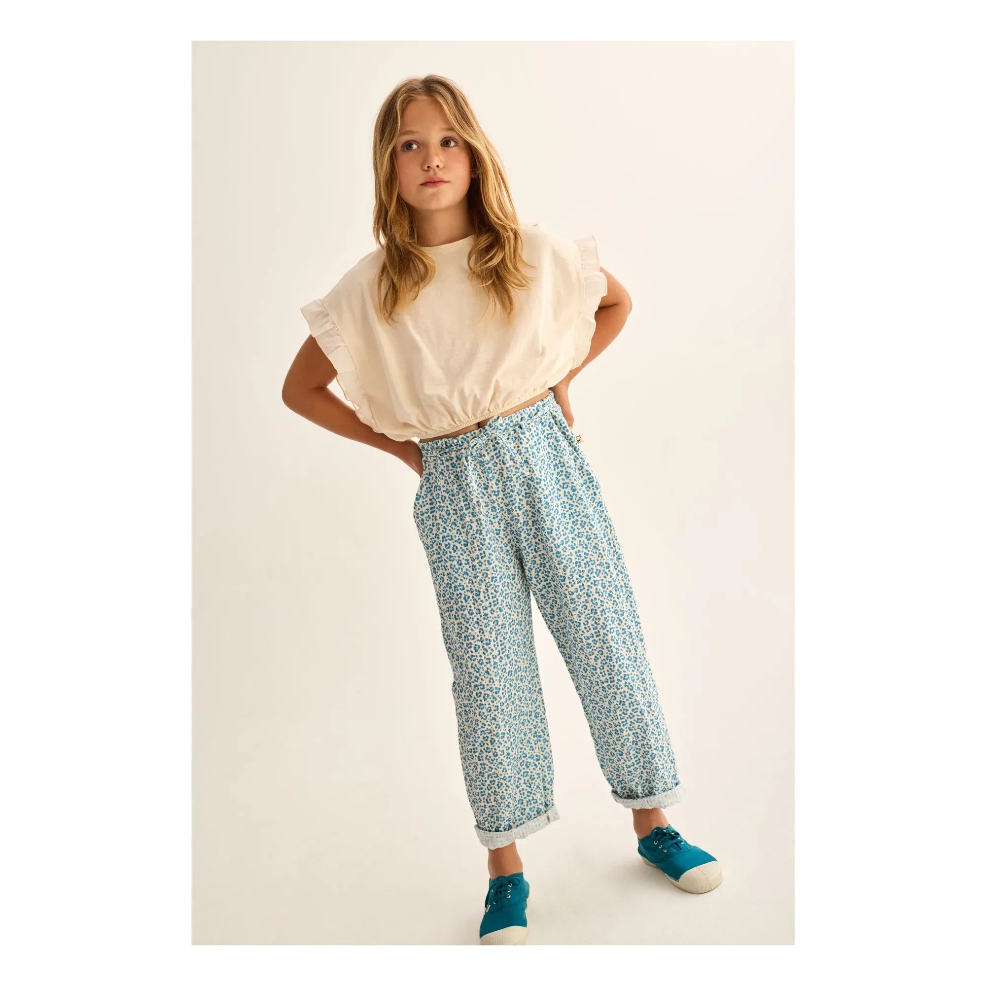 Cozmo - Pantalones Bella Leopardo | Turquesa