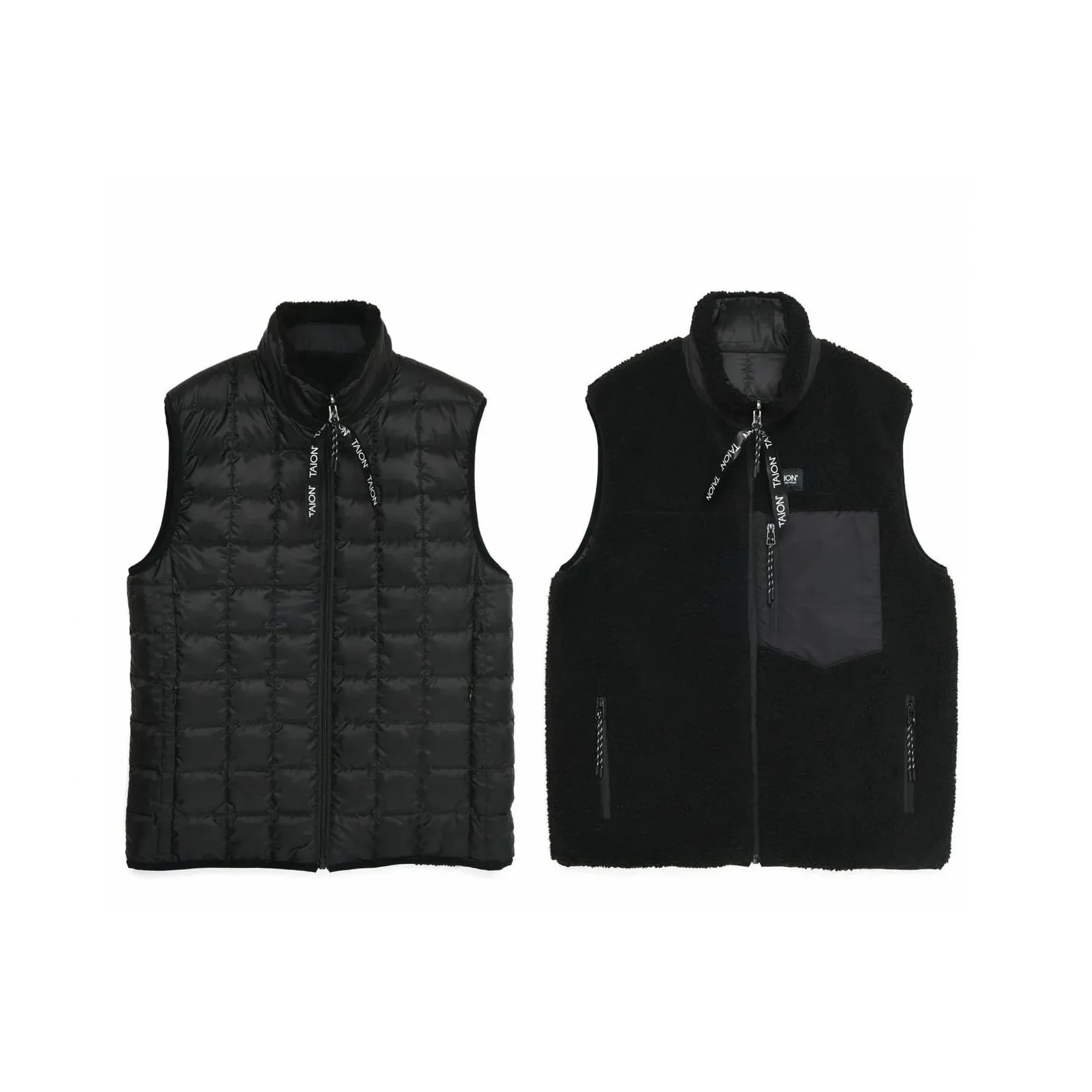 Taion - Chaleco Reversible Montaña | Negro