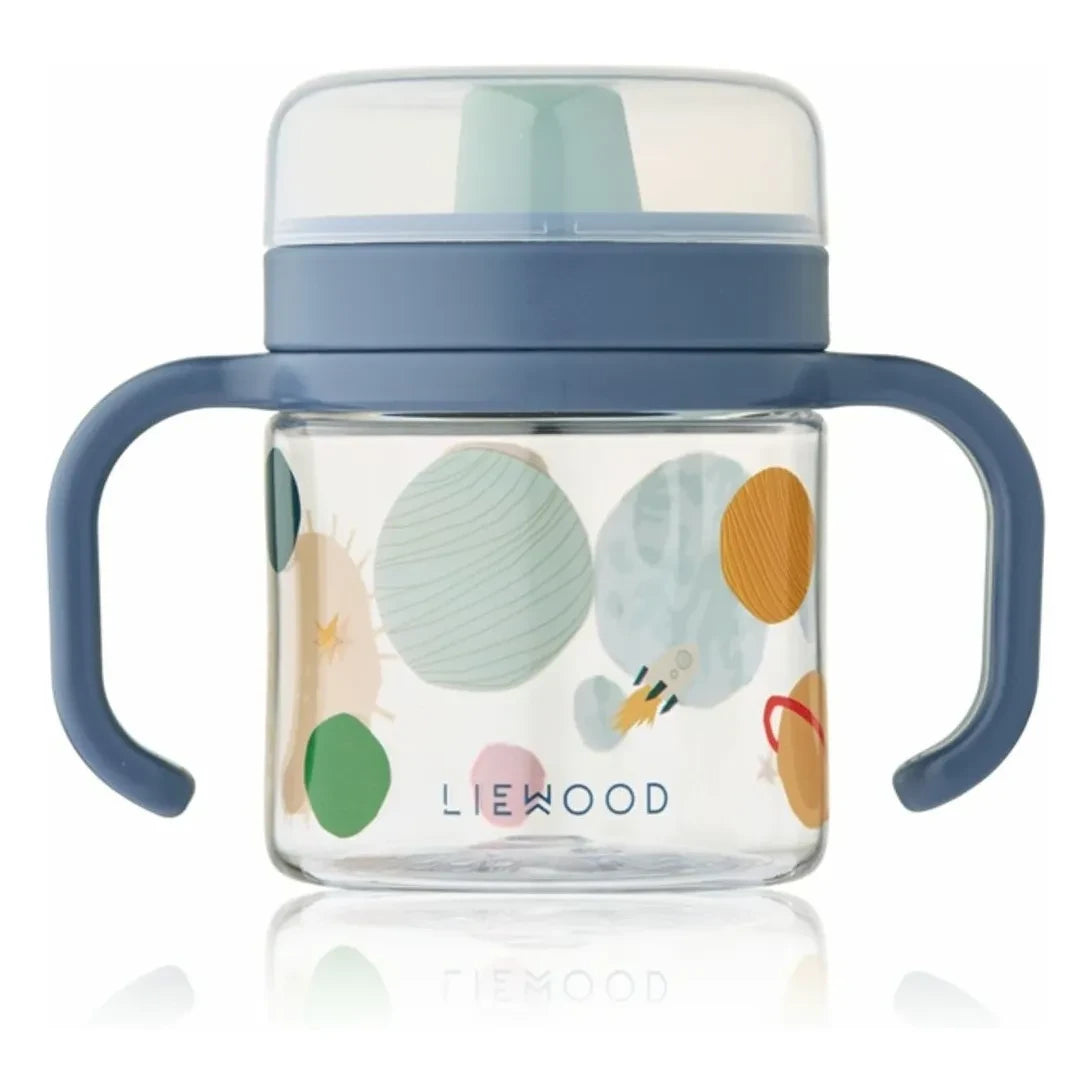 Liewood - Vaso de aprendizaje Kylo de tritán | Universe/Azul marino clásico
