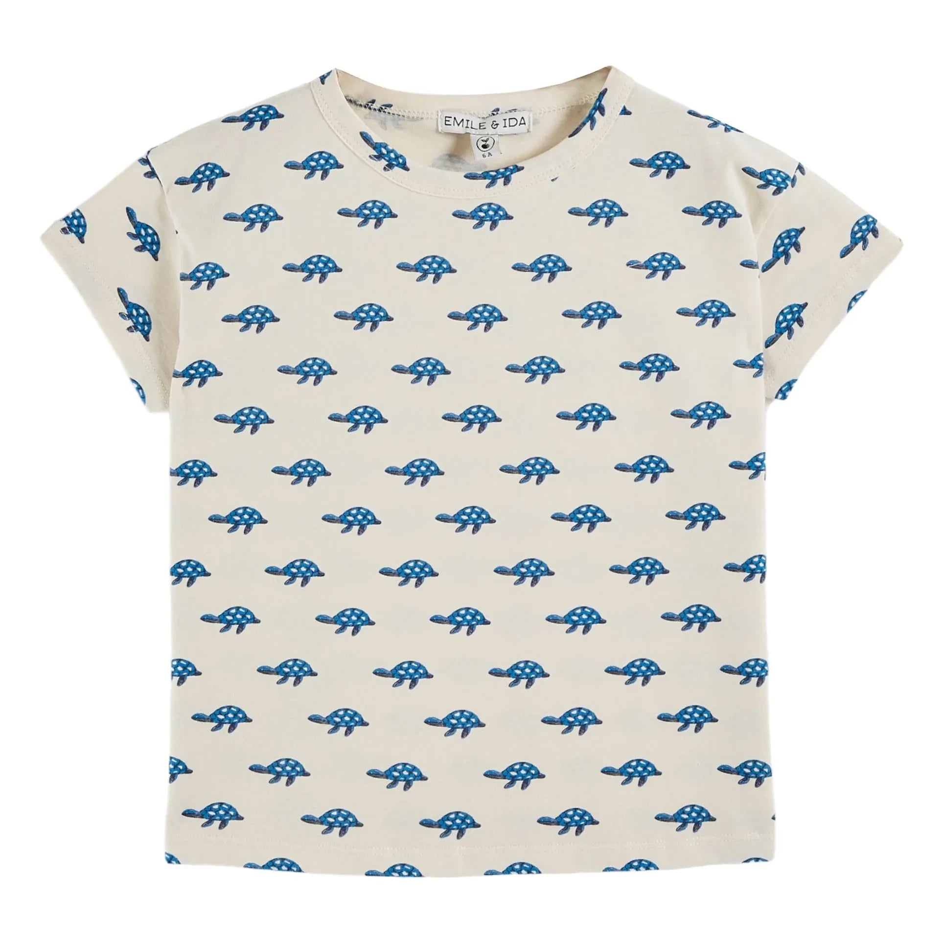 Emile et Ida - Camiseta tortuga de algodón orgánico | Crudo