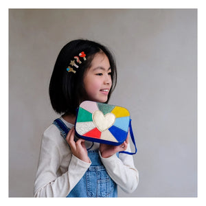 Mimi & Lula - Set de 8 pinzas para el pelo Mini Rainbow | Dorado