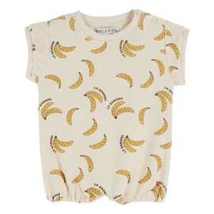 Emile et Ida - Mono de toalla de algodón orgánico Banana | Crema