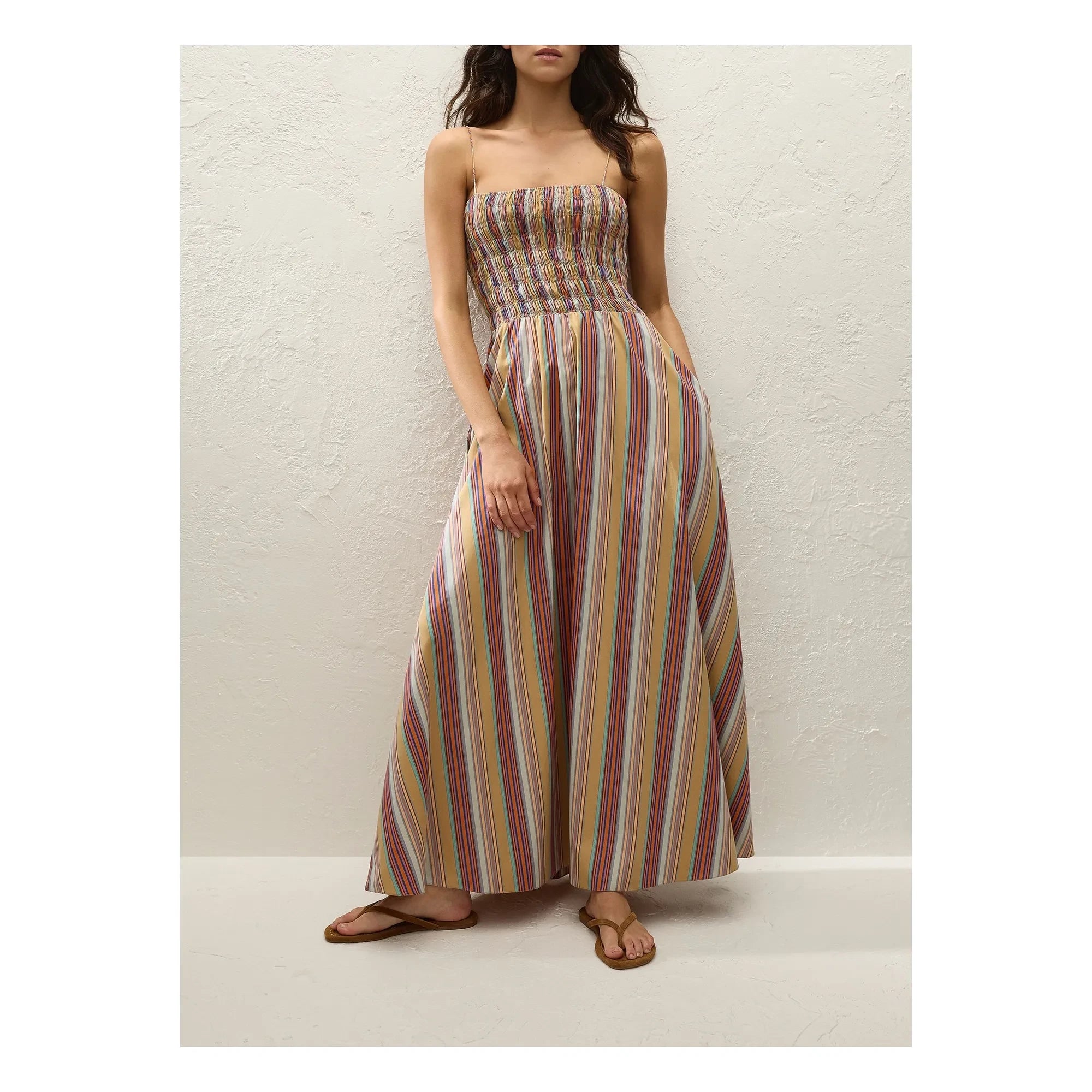 Faithfull the Brand - Vestido de rayas Anniken | Ladrillo