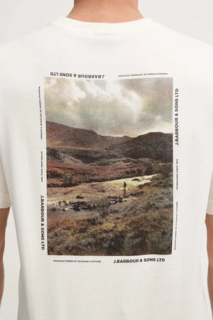 Camiseta de algodón Barbour Parkend