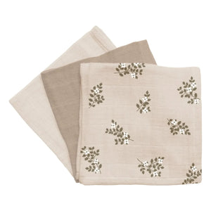 Main Sauvage - Paños Holly Flowers - Set de 3 | Arena