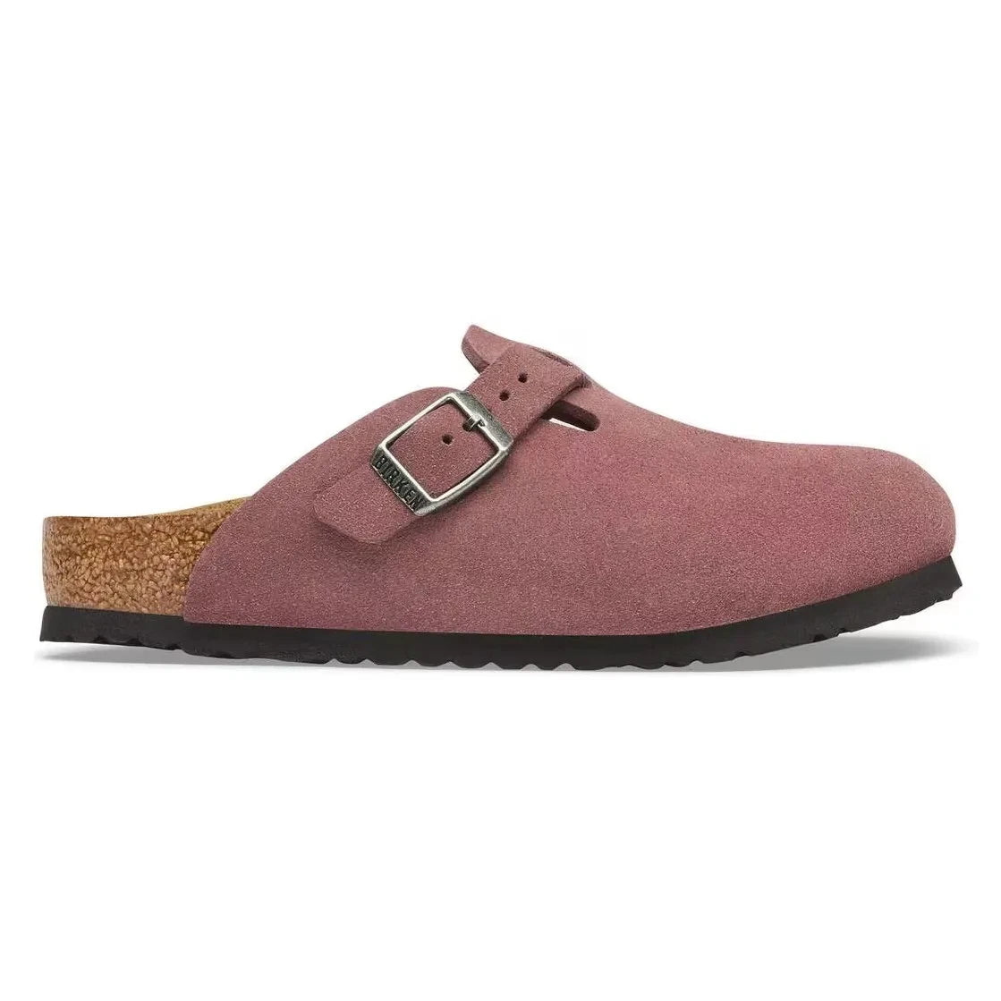 BIRKENSTOCK - Zuecos de Ante Boston | Rojo Ladrillo