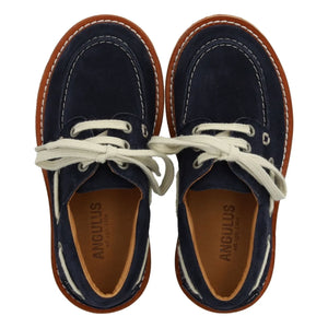 Angulus - Zapatos náuticos Dock Daim | Azul marino