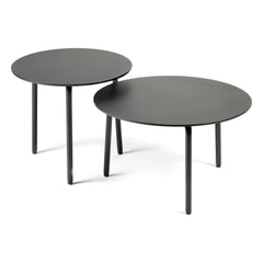 Serax - Mesa auxiliar redonda para exterior August | Negro