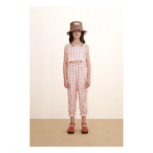 Tinycottons - Top fruncido cerezas | Rosa claro