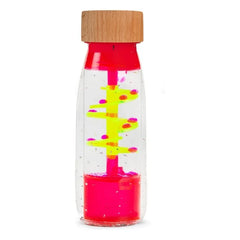 Petit Boum - Botella sensorial espiral | Rosa caramelo
