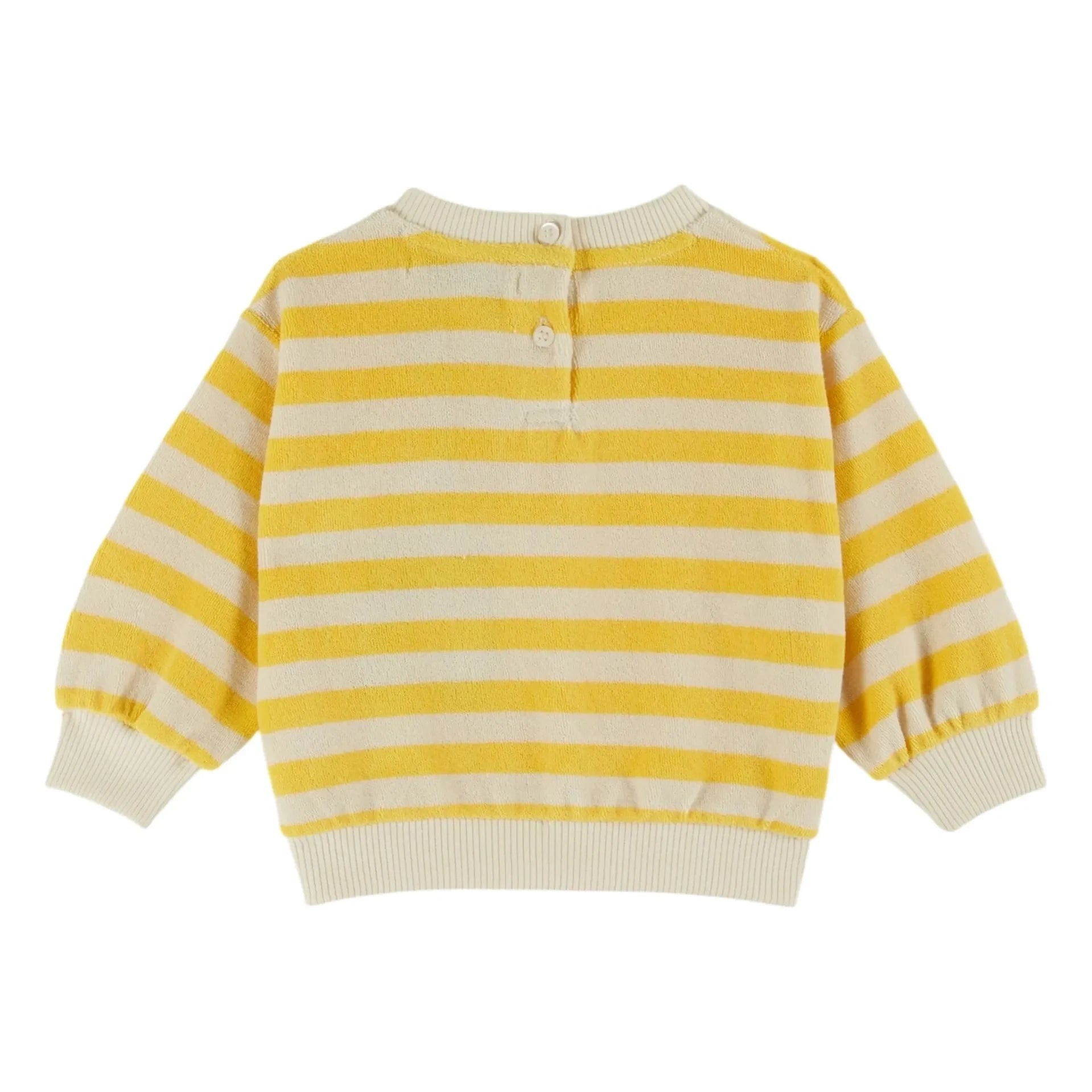Emile et Ida - Sudadera de algodón orgánico a rayas | Amarillo