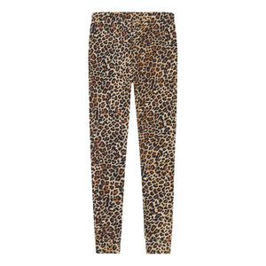 Tumble N'Dry - Leggings acanalados de algodón orgánico Cedro Leopardo | Marrón