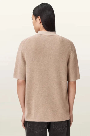 AllSaints polo de hombre de mezcla de lana ASPEN