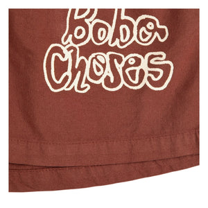 Bobo Choses - Bobo Choses Pantalón Corto Elástico de Algodón Orgánico | Marrón
