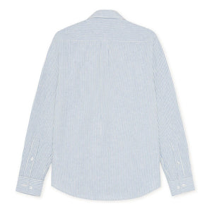 Les Deux - Camisa a rayas Konrad Lino | Azul celeste