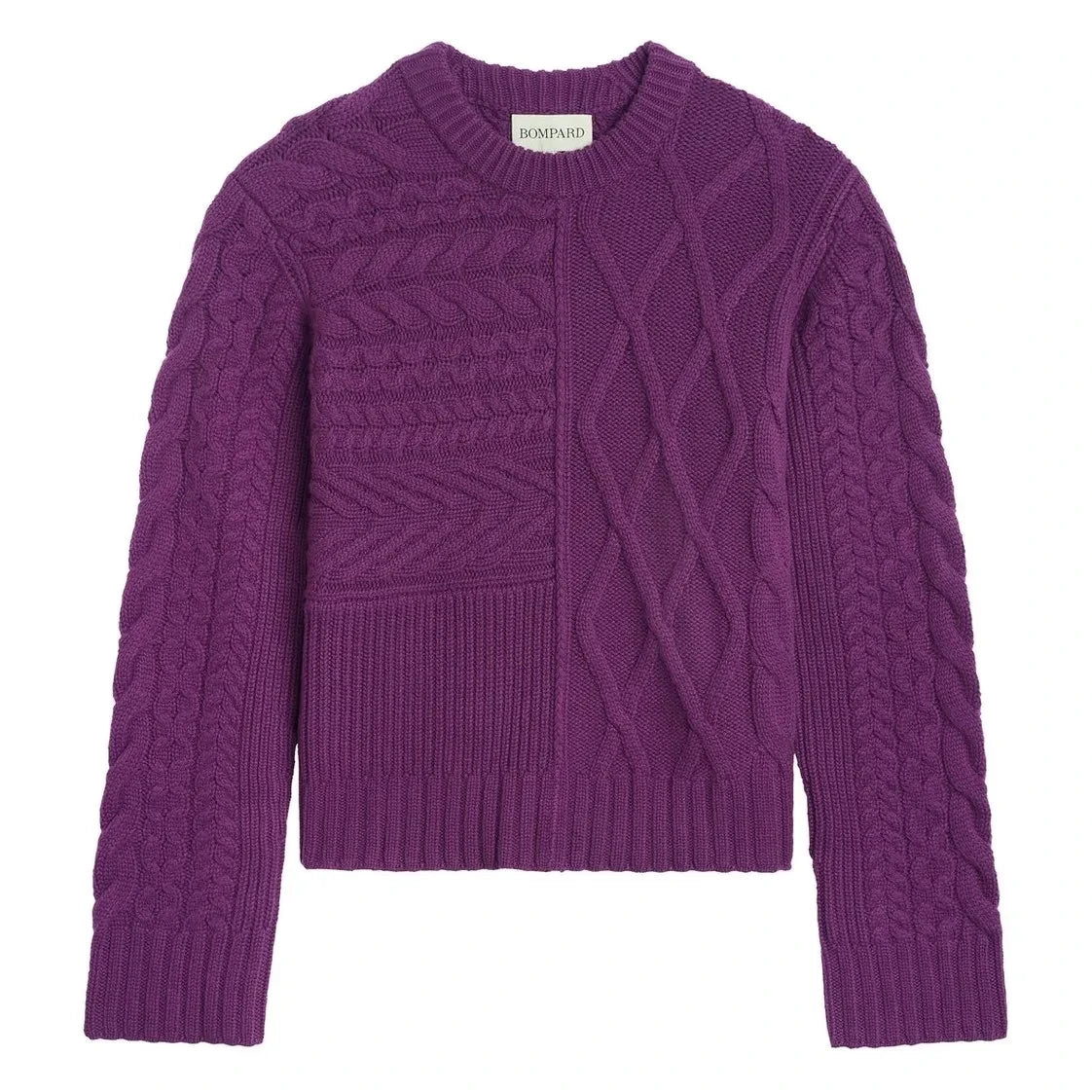 Bompard - Patchwork Jersey de Cachemira | Morado