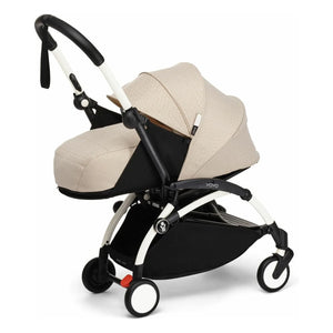 Stokke® - YOYO³ Bonpoint 0+ yenidoğan bebek arabası Beyaz çerçeve | Bej