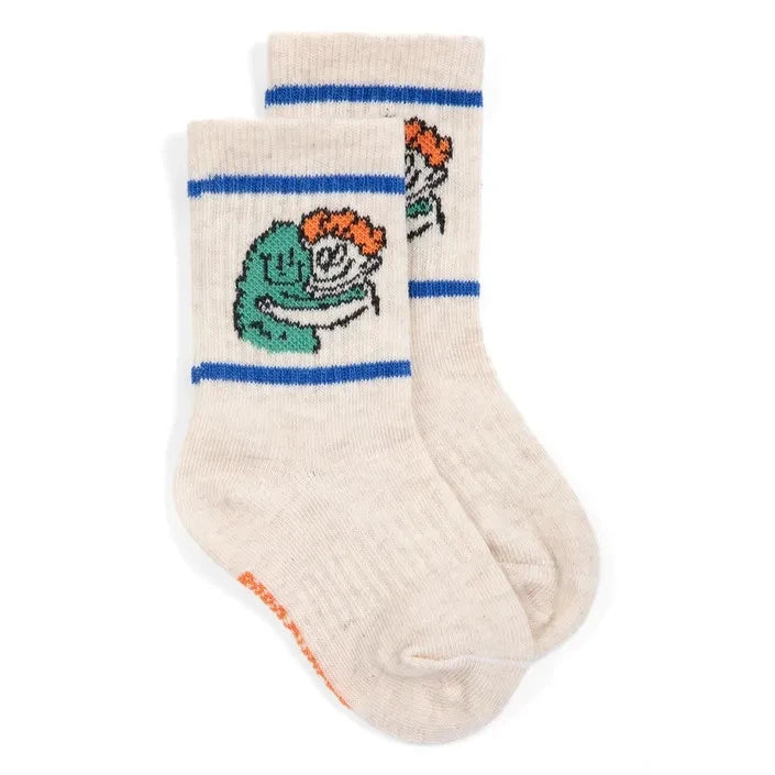 Bobo Choses - Calcetines Monster de algodón orgánico | Crudo