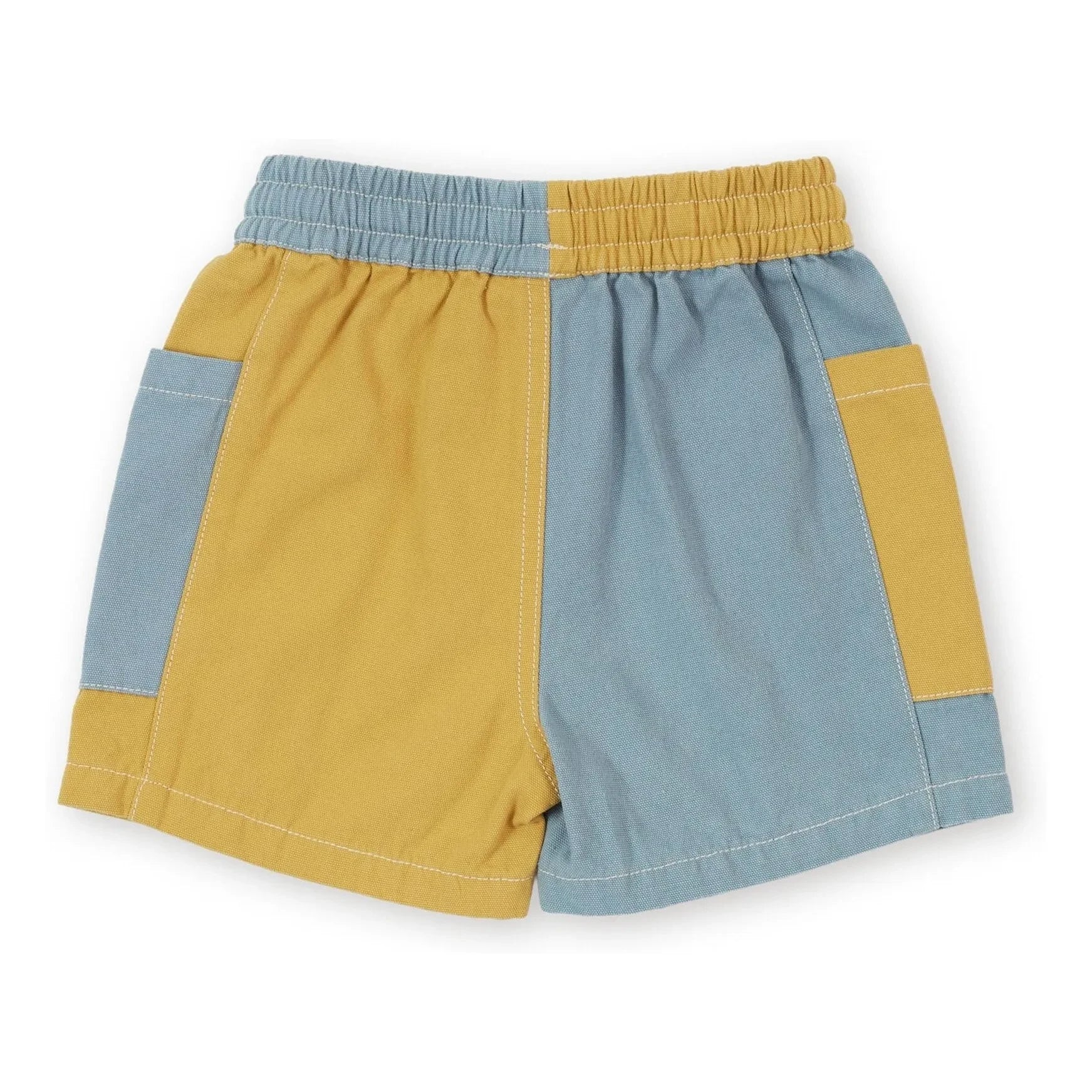 Goldie + Ace - Pantalones cortos con parches azul claro