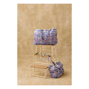 Louise Misha - Bolso tote de algodón Beverly | Azul claro