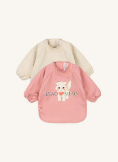 Konges Sløjd - Ciao Miao Kollu Önlükler - 2'li Set | Pembe