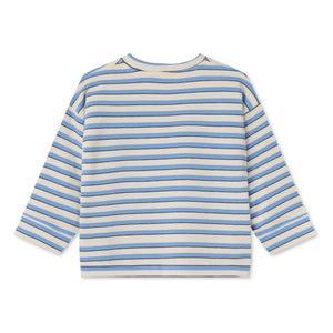 Fliink - Sudadera de algodón orgánico a rayas Alvin | Azul claro